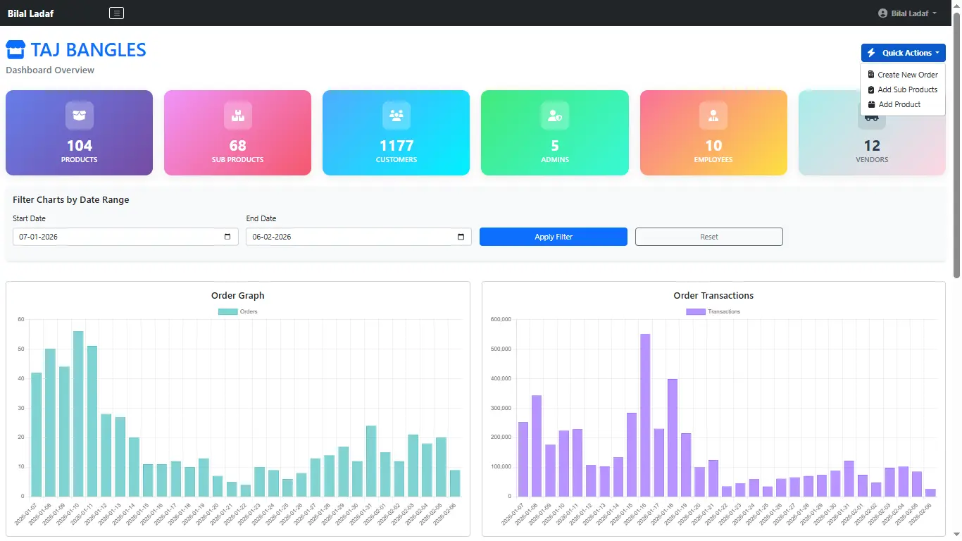 Billing Software Interface